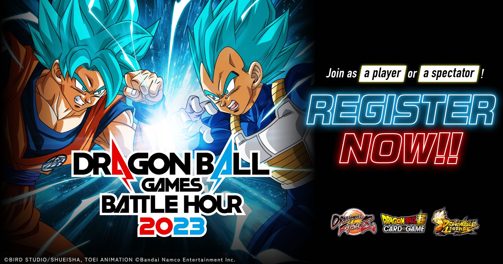 Dragon Ball Games Battle Hour 2023 Inscription maintenant ouverte !!