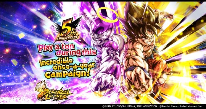 Merci pour 5 ans ! La campagne du 5e anniversaire de Dragon Ball Legends est maintenant disponible !