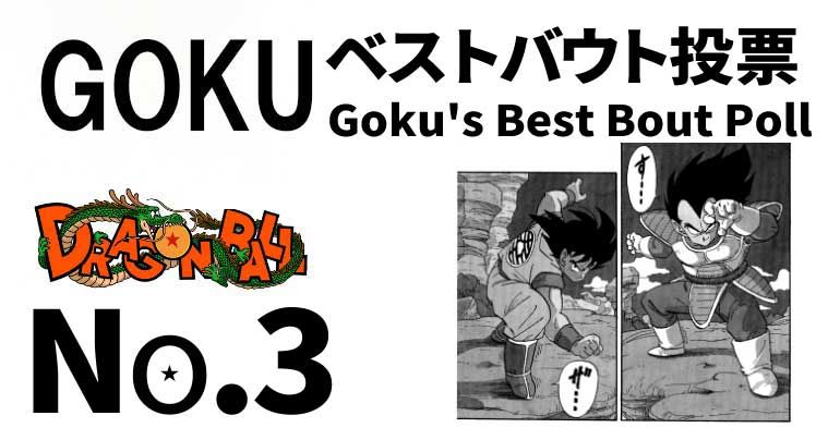 N° 3 : Événement de célébration de la Goku Day « Le meilleur Vote sur le combat de Goku » ! (23e Tenkaichi Budokai - 28e Tenkaichi Budokai)