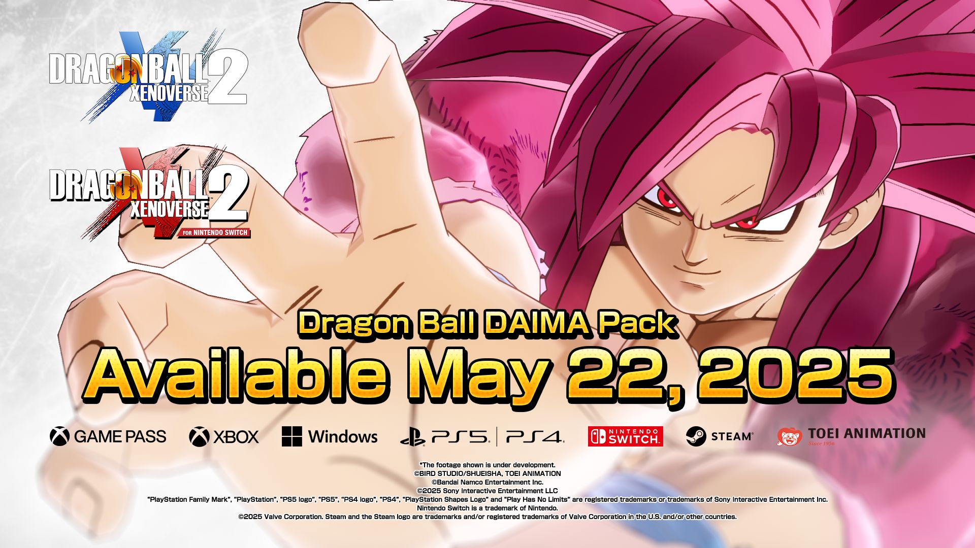 Le nouveau DLC Dragon Ball Dragon Ball DAIMA Xenoverse 2 est maintenant disponible !
