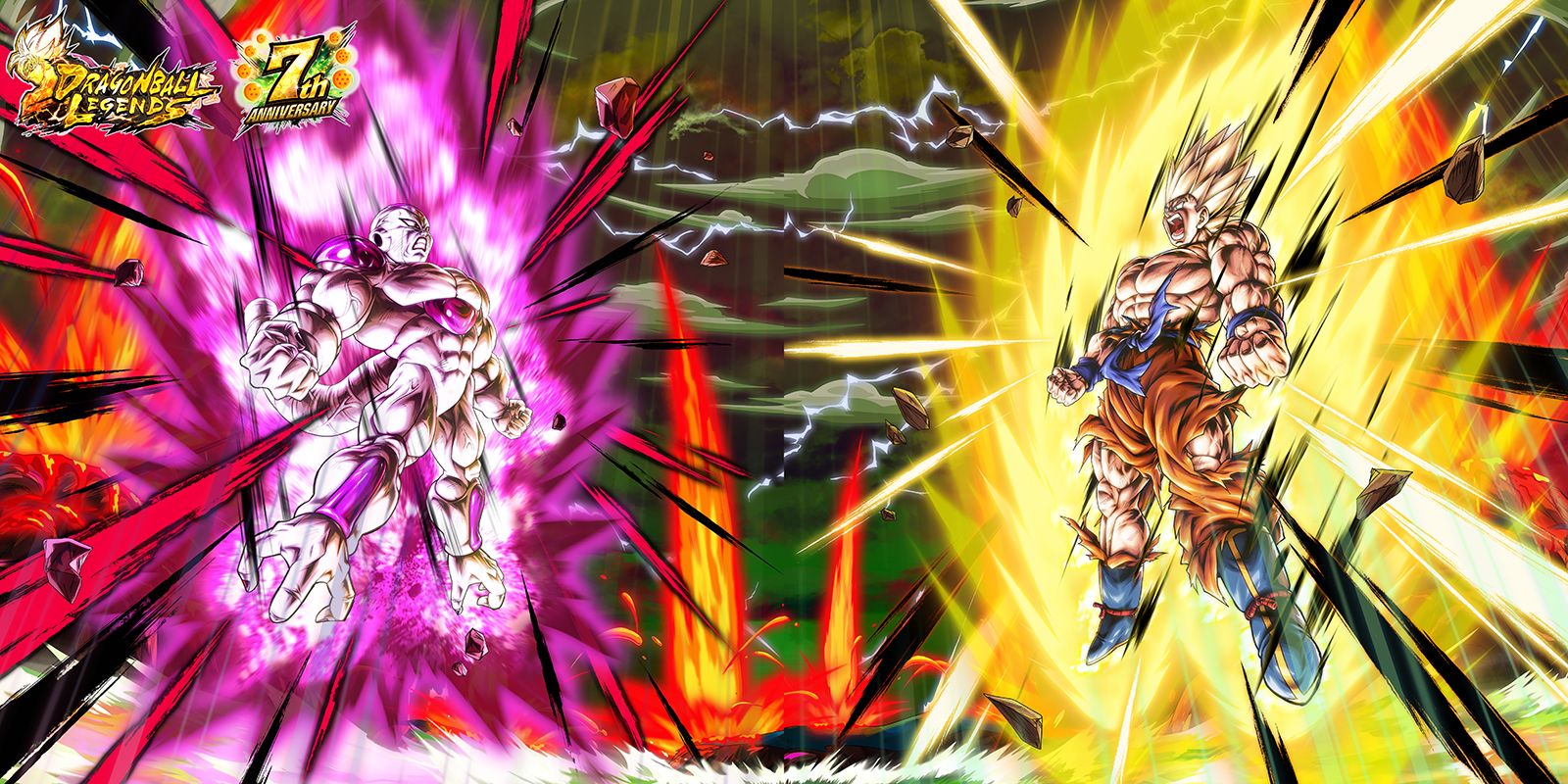 La troisième campagne anniversaire de Dragon Ball Legends est arrivée ! Nous publions une vidéo live spéciale où Goku et Frieza se battent avec passion, accompagnés par Hironobu Kageyama !