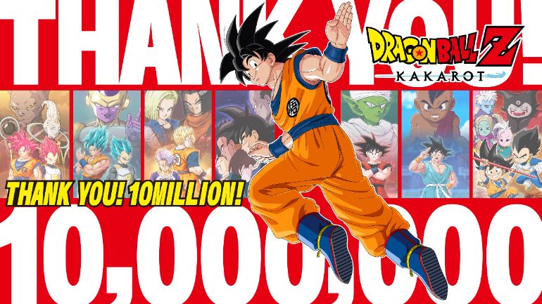DRAGON BALL Z : KAKAROT atteint les 10 millions d'exemplaires vendus dans le monde !