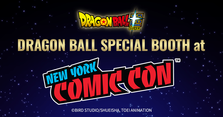 Visuel officiel du stand Dragon Ball au New York Comic Con 2026