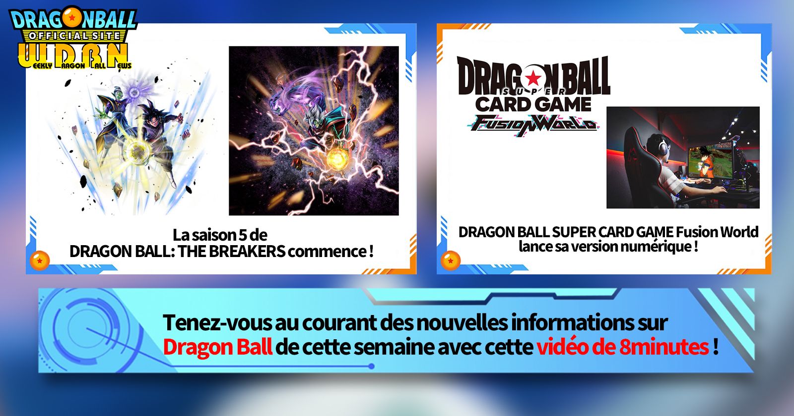  [4 mars] Diffusion Nouvelles hebdomadaires Dragon Ball !
