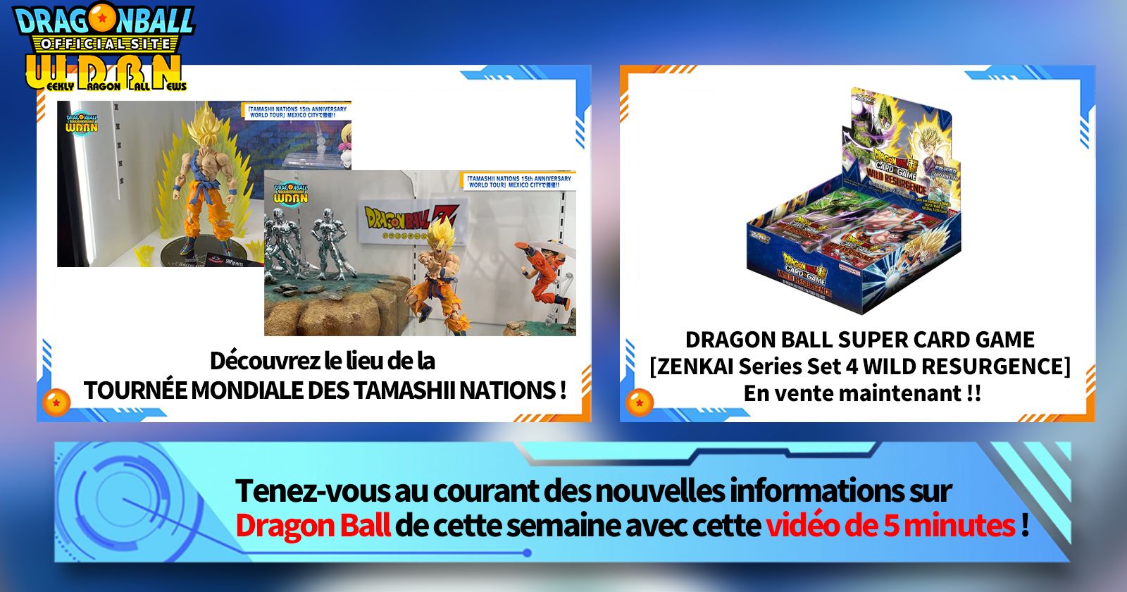[19 juin] Diffusion Nouvelles hebdomadaires Dragon Ball !