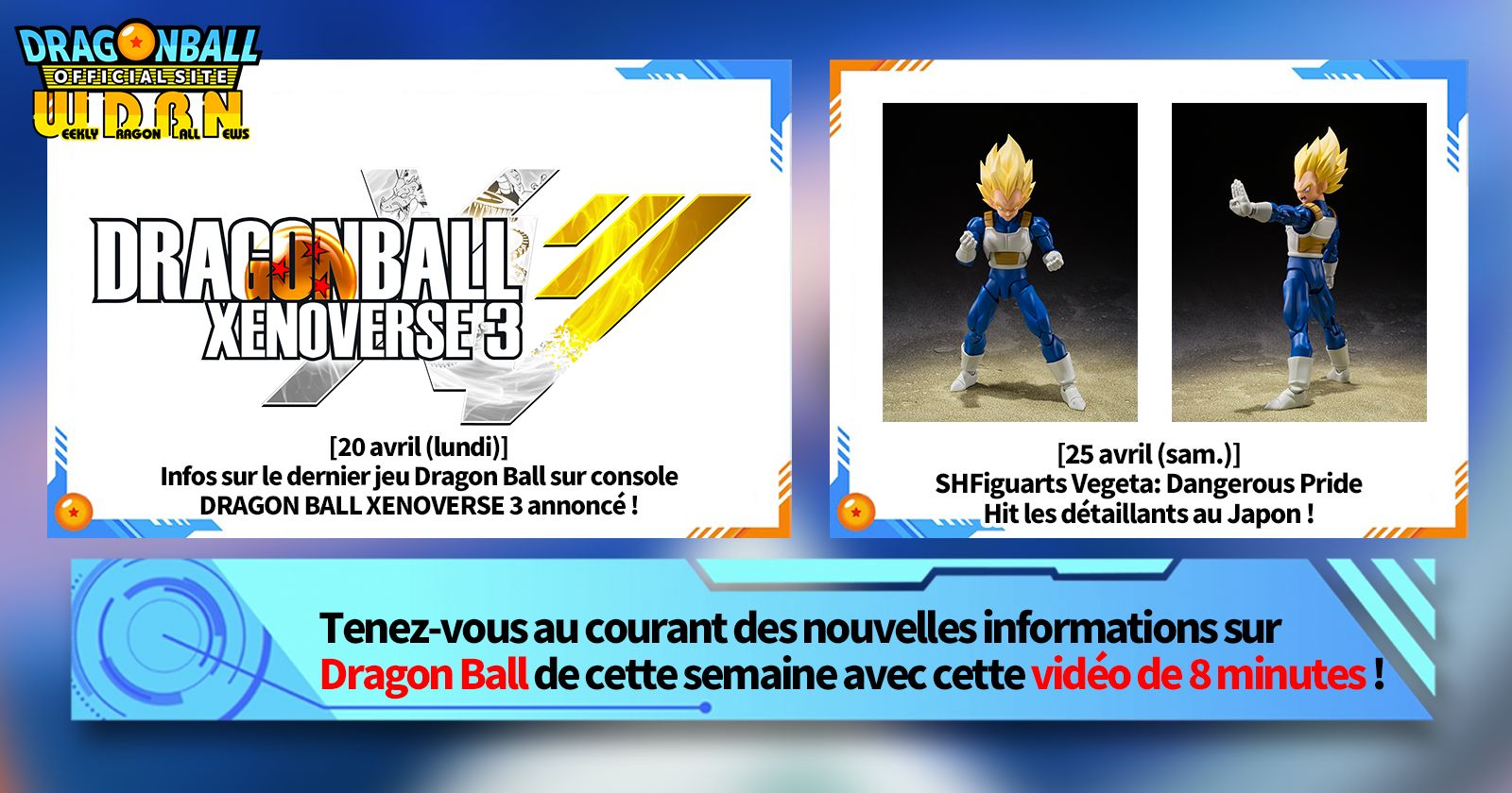 [27 avril] Bulletin Nouvelles hebdomadaires Dragon Ball !