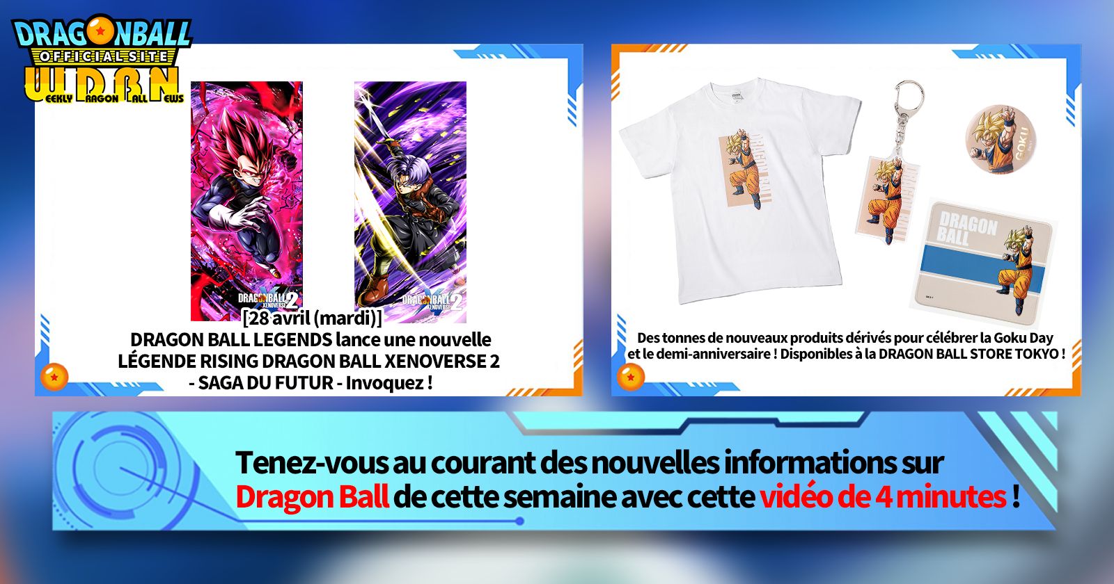 [4 mai] Bulletin Nouvelles hebdomadaires Dragon Ball !