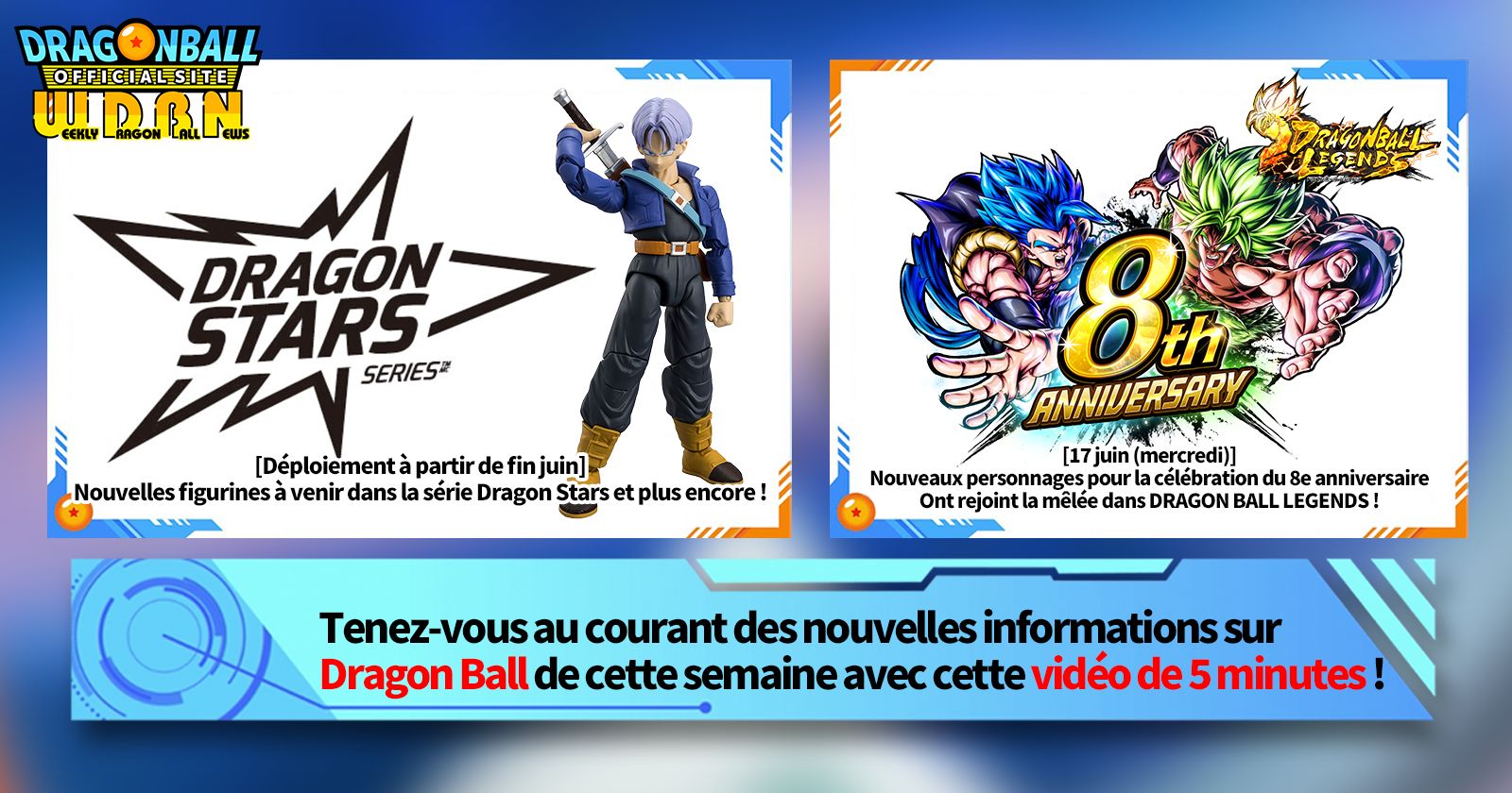 [22 juin] Bulletin Nouvelles hebdomadaires Dragon Ball !