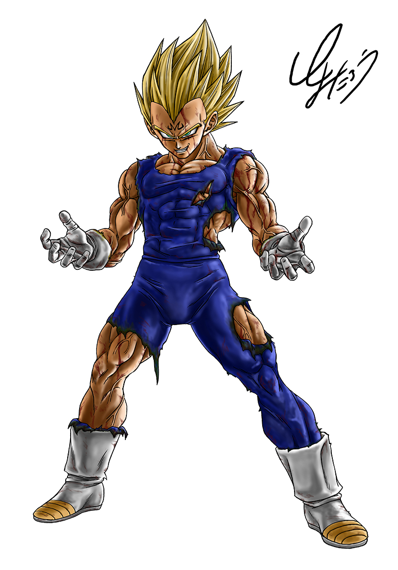 De près avec l'espace de travail de Toyotarou ! Le point le plus important lors du dessin de Majin Vegeta est son expression !