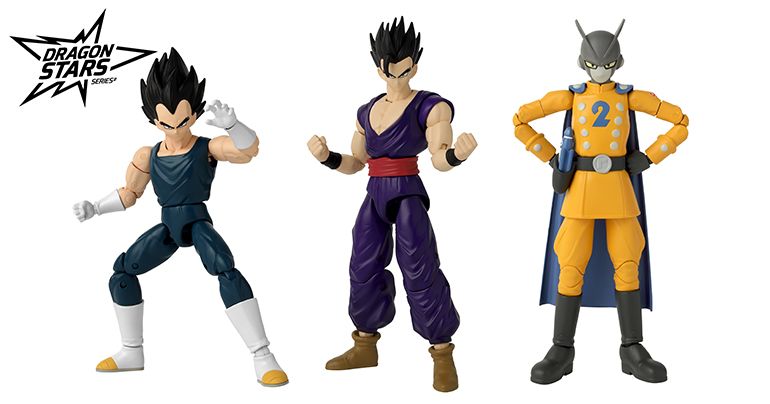 Vegeta, Ultimate Gohan et Gamma 2 de Dragon Ball Super: SUPER HERO Rejoignez la série Dragon Stars !
